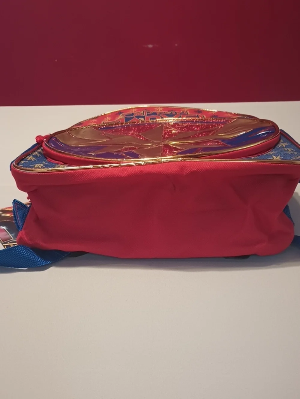 Captain Marvel Backpack - Red, Blue & Gold